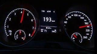 VW Touran 12 TSI Acceleration 0190 Top Speed Test [upl. by Enrobso818]