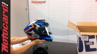 Shoei XSpirit 3 Bradley Smith replica unboxing [upl. by Edmanda]