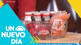 Te enseñamos cómo tener el refrigerador siempre ordenado  Un Nuevo Día  Telemundo [upl. by Sherman]