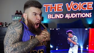 DOMENIC HAYNES  RIVER  The Voice Blind Audition 2019 REACTION [upl. by Anilas]