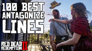 100 Funniest Antagonistic Lines Red Dead Redemption 2 [upl. by Milore]