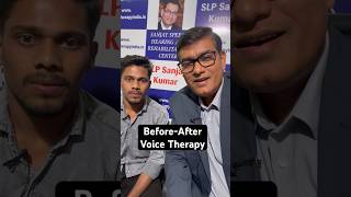 Mutational Falsetto Voice Therapy Progress  Puberphonia Before After  shorts slpsanjaykumar [upl. by Traweek]