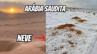 ESTÁ NEVANDO NA ARÁBIA SAUDITA  ENTENDA A NEVE DA ARÁBIA SAUDITA [upl. by Templeton]