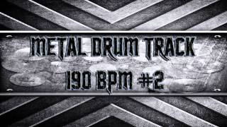 MetalcoreKillswitch Engage Style Metal Drum Track 190 BPM HQHD [upl. by Fernandina782]