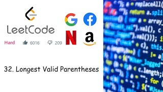 LeetCode 32 Longest Valid Parentheses Hard  Dynamic Programming  C [upl. by Rellim]