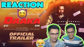 Daaka Trailer Reaction  Punjabi Movie Review  Gippy Grewal Zareen Khan [upl. by Gable812]