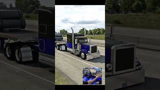 BLACK amp BLUE Peterbilt 379 🔥  American Truck Simulator  Realistic Driving [upl. by Eednak]