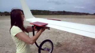 sailplane wing wheelwmv neu flachenrad [upl. by Aicittel]