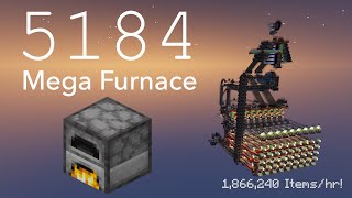 Minecraft 116119 5184 Furnace Array [upl. by Susanetta]