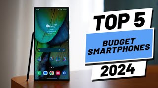 Top 5 BEST Budget Smartphones in 2024 [upl. by Pufahl]