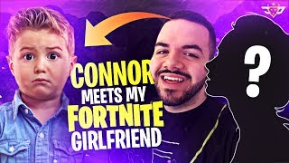 CONNOR MEETS MY FORTNITE GIRLFRIEND HE ROASTS ME  Coolest Kid Ever Fortnite Battle Royale [upl. by Retsam]