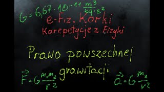 Prawo powszechnej grawitacji  Pole grawitacyjne  LO2 [upl. by Ias]