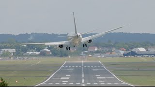 Crosswind landing US Navy P8 Poseidon Boeing737 [upl. by Am]