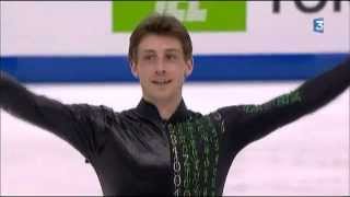 Brian Joubert 4ème aux Mondiaux de patinage artistique à Nice [upl. by Anaibaf]