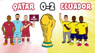 🏆QATAR 02 ECUADOR🏆 World Cup 2022 Highlights Goals Valencia [upl. by Axela]