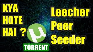 SEEDER LEECHER amp PEER Some Common Torrent Terms Explained [upl. by Norse]