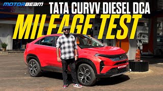 Tata Curvv Diesel DCA Mileage Test  Better To Drive Than EV  ​⁠MotorBeam [upl. by Carlock]