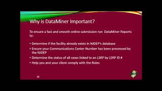 NJDEP Data Miner and Confirmed Discharge Notice CDN and ISRA GIN Online Services [upl. by Anelys891]