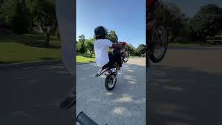 Honda CRF150R WHEELIE youtubeshorts [upl. by Rebe377]