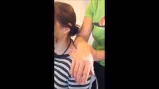 Indian Head Massage  petrissage using hands and forearm [upl. by Magree]