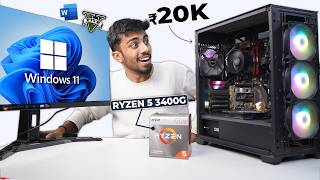 20000 Rs Super AMD PC Build⚡Gaming amp Editing 🪛Live Test  Perfect for Students [upl. by Aneek]