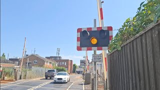 Totton level crossing in Hampshire 29082024 [upl. by Eelessej]