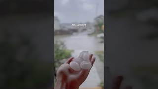 Hailstorm in Calgary Today 🇨🇦 shorts [upl. by Branham]