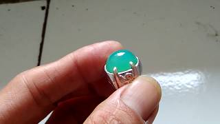 Natural Chrysocolla in Chalcedony  Bacan Doko Rintik Pasir HQ [upl. by Longawa]