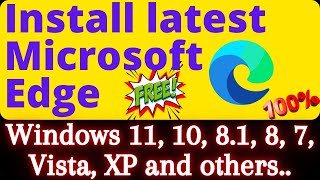 Install Microsoft Edge in Windows 11  Install MS Edge in Windows 10 8 7  Download Microsoft Edge [upl. by Elish]