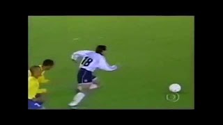 Kily González doble pisada y caño vs Brasil [upl. by Nnaeerb]