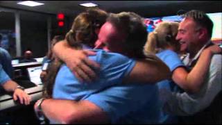 Raw Video NASA Celebrates Mars Rover Landing [upl. by Mini208]