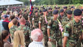 Vierdaagse intocht Korps Mariniers 2015 [upl. by Dowzall]