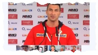 Press conference Wladimir Klitschko vs Mariusz Wach [upl. by Thurman]