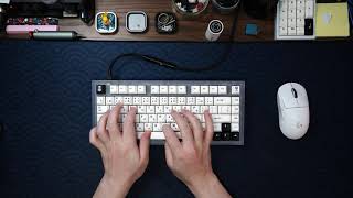 Obliterated75 PC Keyboard  CF Plate  Durock POM Switches  Typing Sound Test ASMR [upl. by Bashemath]