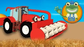 Trevor The Tractor Visits Geckos Garage  Tractors For Children [upl. by Suinotna]