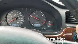 Turbo subaru magnaflow 4quot round muffler sounds [upl. by Getter]