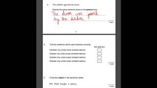 CGP KS2 SPAG SAT Buster Set A Test 2 walkthroughYear 6 SATs Punctuation and Grammar Revision [upl. by Dekow]