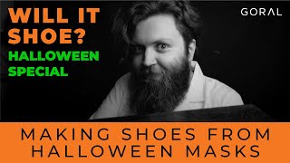 Can we make shoes from Halloween masks  Will it Shoe Halloween Special [upl. by Durnan679]