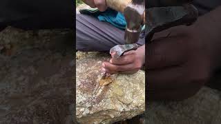 Gold Rush Whats Inside These Rocks rockhounding gold gems goldfinder [upl. by Tserof]