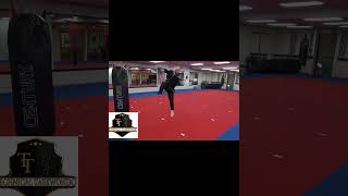 Flying Sidekick Quick Video taekwondomartialarts martialarts karate [upl. by Elleval]