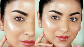 Easy 3Step GlowingDewy Makeup Tutorial No Highlighter [upl. by Mischa]