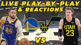 Golden State Warriors vs Utah Jazz  Live PlayByPlay amp Reactions [upl. by Steffen732]