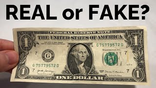 How to Tell if a 1 Bill is REAL or FAKE [upl. by Payton]