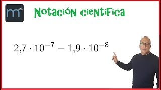 Notación científica resta de números en notación científica [upl. by Zonda]