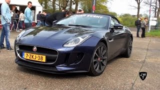 Jaguar FType V6 S amp V8 S Convertible Drag Racing amp Drifting Exhaust SOUNDS [upl. by Osbourne]