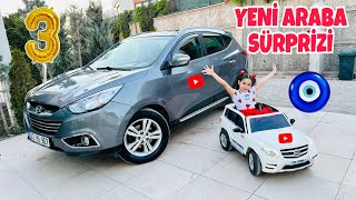 3 YENİ ARABAMIZI TESLİM ALDIK  ELİF SİNEMİN HAYALİ SUNROOF JİP GERÇEK OLDU [upl. by Jorry]