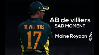 sa vs new zealand semi  Maine Royaan  ab de villiers Tanveer Eevan  prian Khan  Hindi New Song [upl. by Lamori]