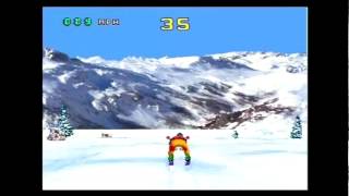 Val dIsère Skiing and Snowboarding  Atari Jaguar Nice and Games [upl. by Suedaht]