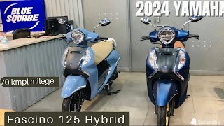 2024 Yamaha Fascino 125 Hybrid A Closer Look at Design Performance And Features 70 kmpl milege 🔥 [upl. by Nehttam2]