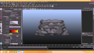 Using a heightmap to create terrain in Maya and Photoshop  6 Create your terrain [upl. by Nedroj442]